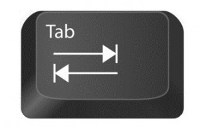 Image of tab key
